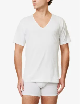 SUNSPEL Superfine Egyptian cotton T-shirt detail 3
