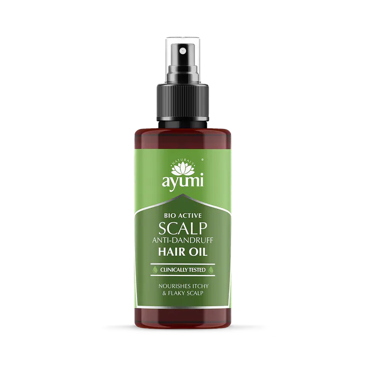 Ayumi Naturals Anti-Dandruff Scalp Hair Oil, Reduces Dandruff-Causing Yeast by 99.7%, Laboratory Tested and Certified Anti-Dandruff 100ml