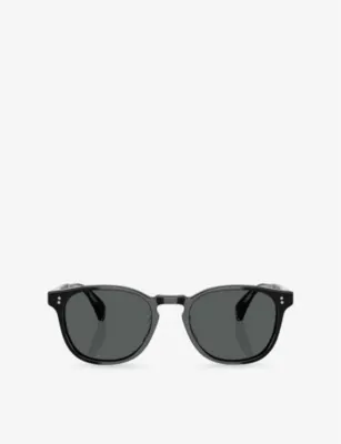 OLIVER PEOPLES OV5298SU Finley Round-Frame Acetate Sunglasses