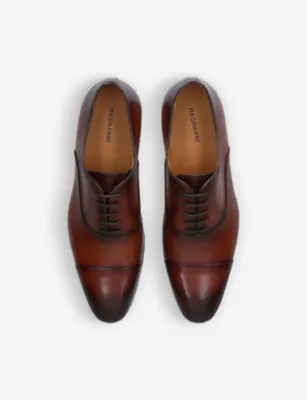 MAGNANNI Lace-up leather Oxford shoes - EUR 40.5 / 6.5 UK MEN in TAN, additional product view 2