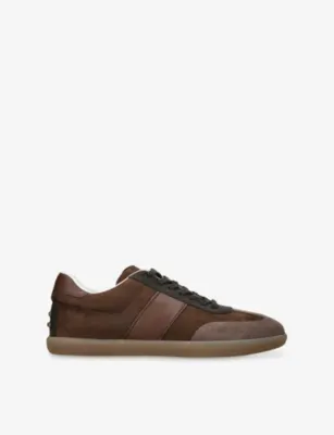 TODS Tod's Tabs Suede Trainers - EUR 43 / 9 UK MEN in BROWN/OTH – Mens | Trainers | Lace up trainers