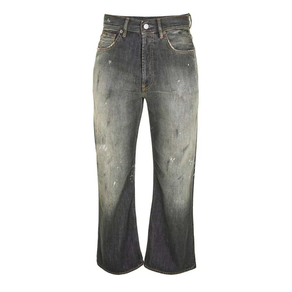 Acne Studios Men's Trafalgar Relaxed Fit Wide Leg Jeans