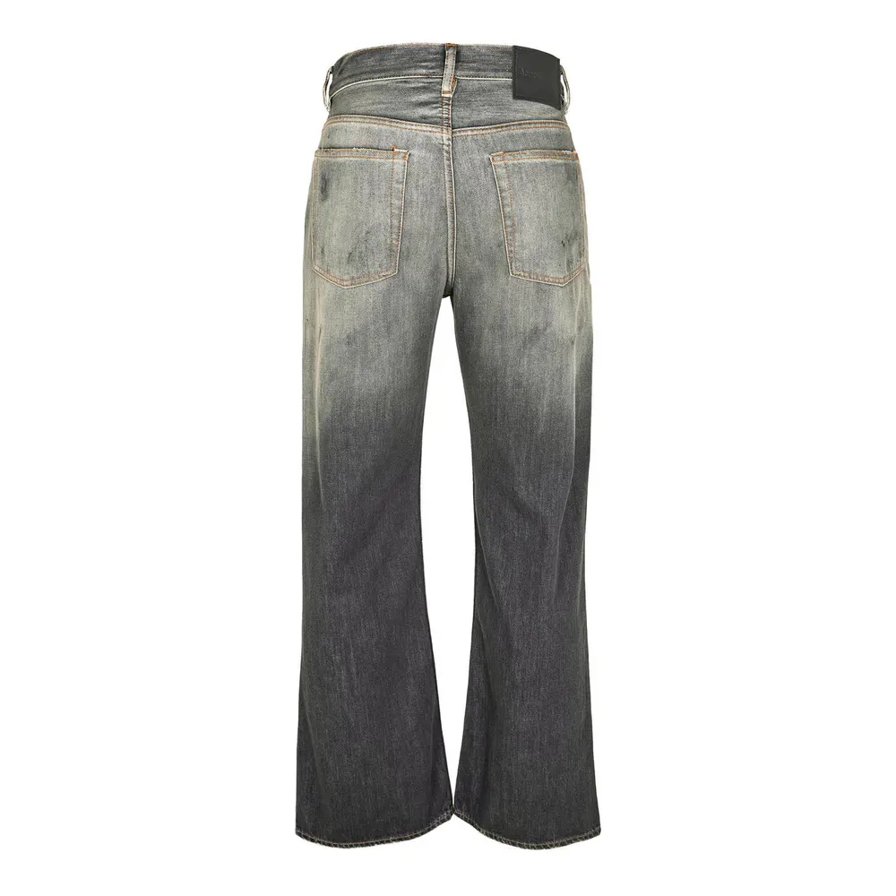 Acne Studios Men's Trafalgar Relaxed Fit Wide Leg Jeans detail 2