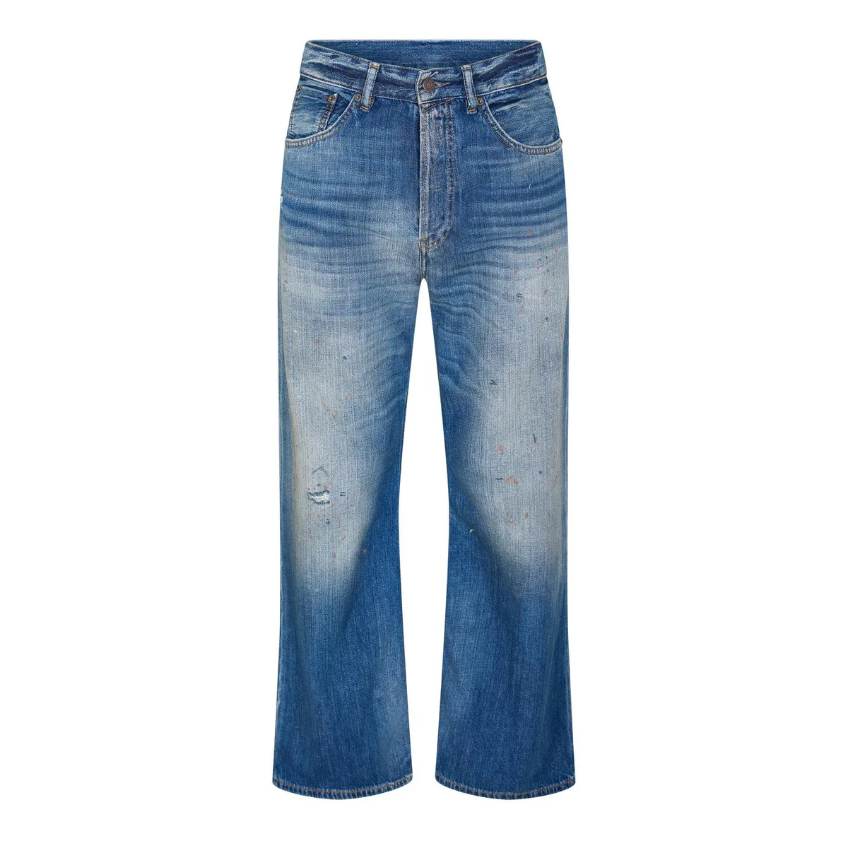 Acne Studios Men's Trafalgar Relaxed Fit Wide Leg Jeans