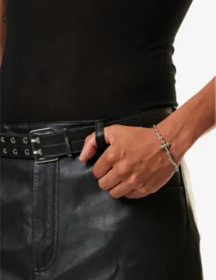 EMANUELE BICOCCHI Avelli cross-pendant sterling-silver bracelet - M detail 2