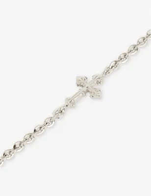 EMANUELE BICOCCHI Avelli cross-pendant sterling-silver bracelet - M detail 3