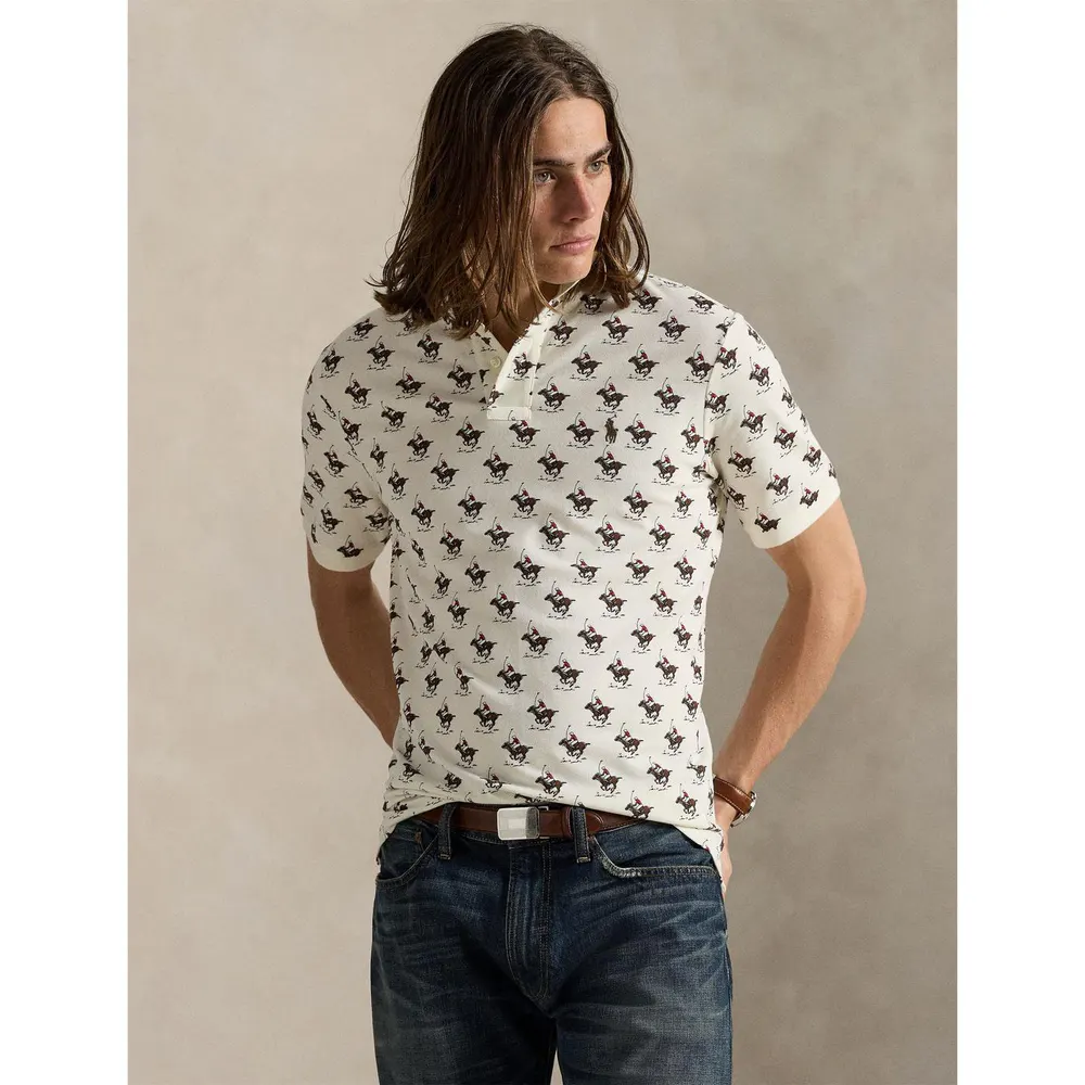 Polo Ralph Lauren Men's Embroidered Horse Logo Short Sleeve Shirt detail 2