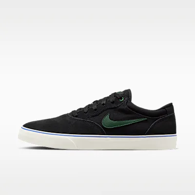 Nike SB Chron 2 Skate Shoe - Black/Sail/Racer Blue/Fir