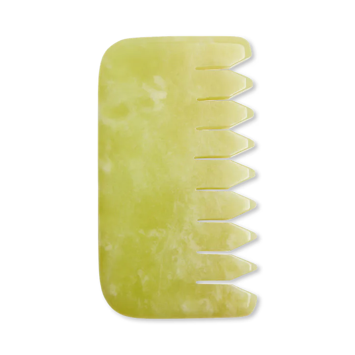 White Lotus Beauty Genuine Crystal Comb Chemical Free Jade