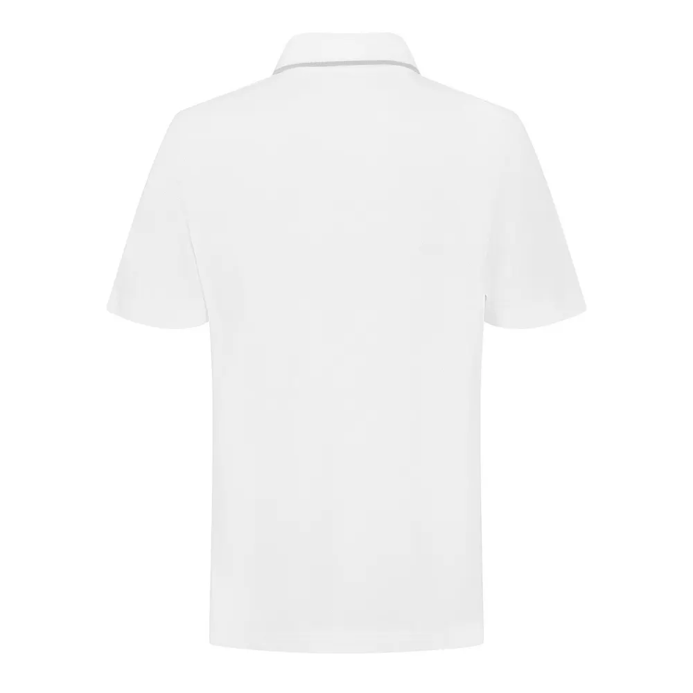Casablanca Men's Embroidered Laurel Short Sleeve Polo Shirt detail 2