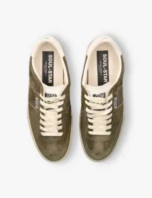 GOLDEN GOOSE Soul Star Suede Trainers - EUR 46 / 12 UK MEN in GREEN OTH, additional product view 2