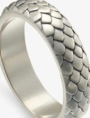 SERGE DENIMES Scale 925 Sterling Silver Ring - S detail 3