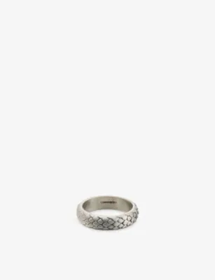 SERGE DENIMES Scale 925 Sterling Silver Ring - S