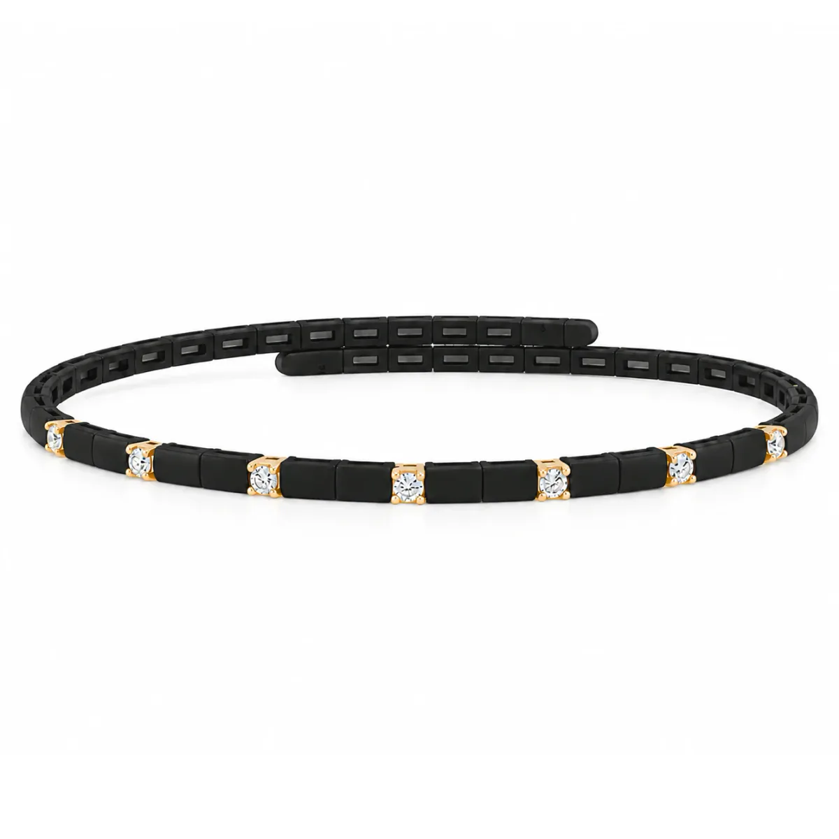 DANNY - BLUE WHITE GROUP 18K Gold Titanium Diamond Bracelet 71818