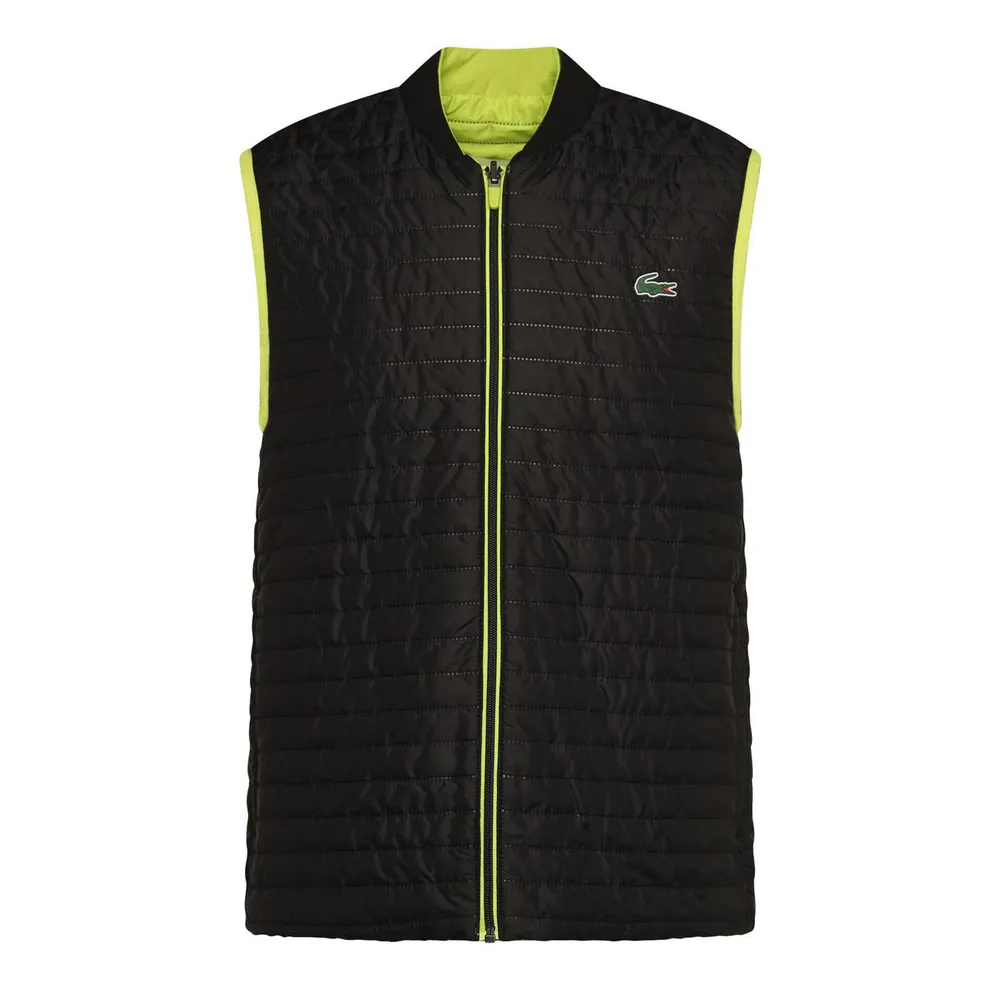 Lacoste Lightweight Reversible Padded Vest in Black – Clothing