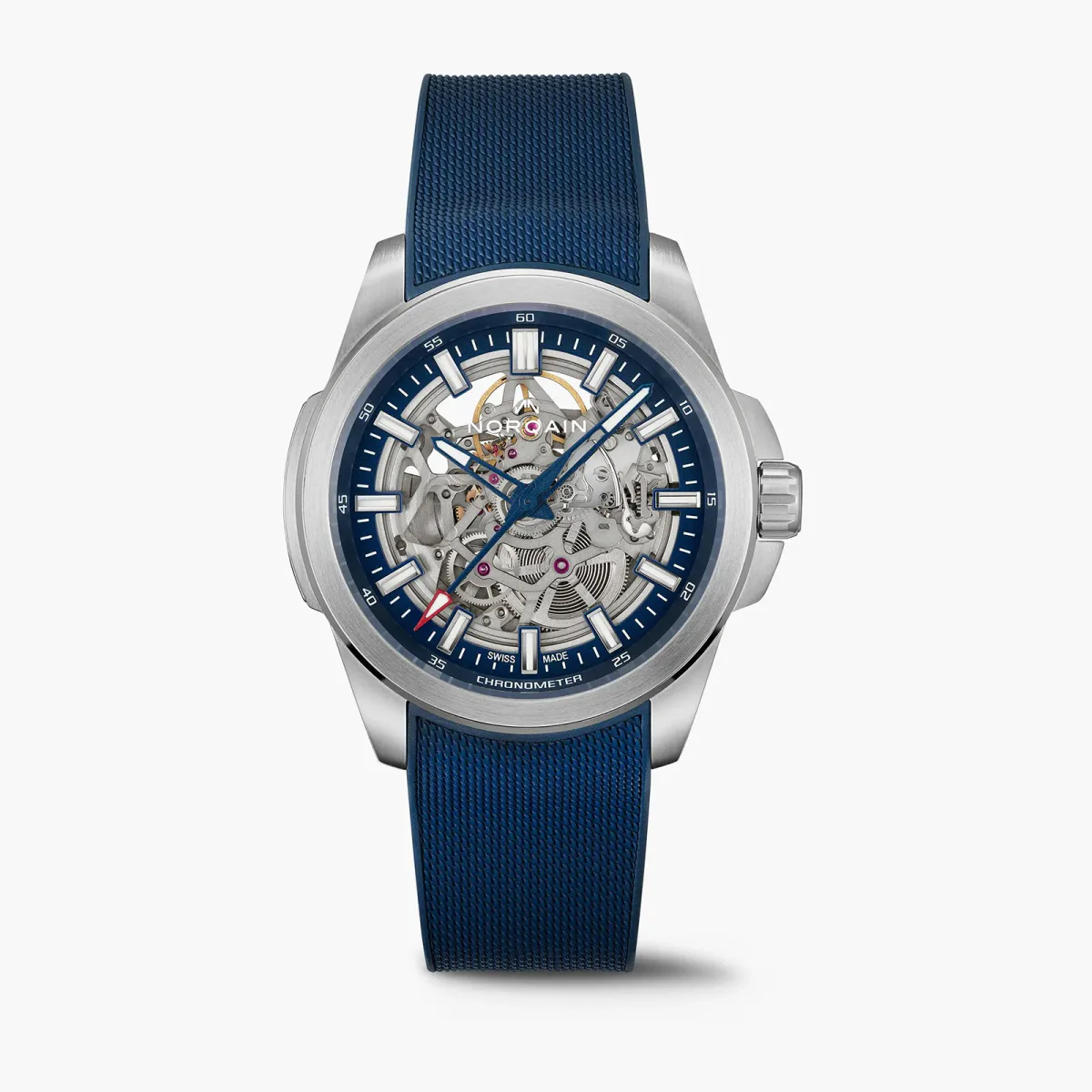 NORQAIN Independence Skeleton Blue 42mm