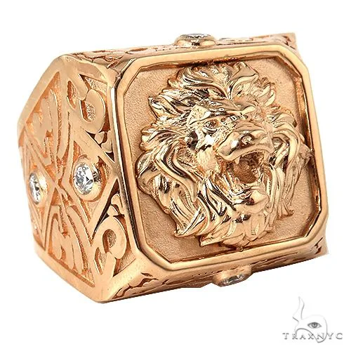 RINA - For Him DISCORD MAX Leonardo Da Vinci Lion Ring 69530 in Rose Gold / 10 – Ring