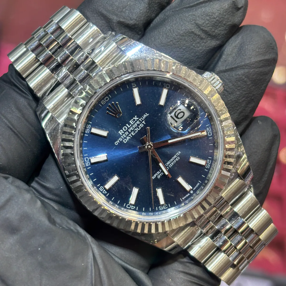 ANKUR - For Him WATCHES 2026 Rolex Datejust 41mm | Oystersteel | Blue Stick Dial – Watch