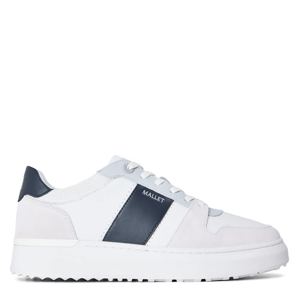 Mallet Mallet Hoxton Sn62 in White Navy – Footwear