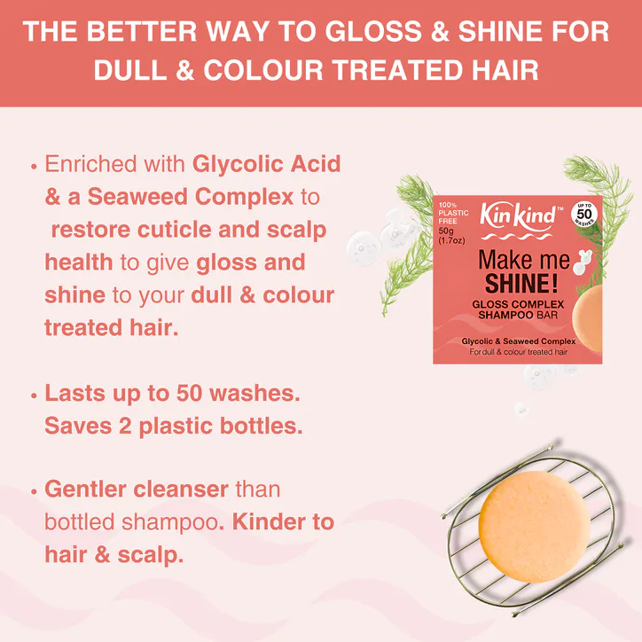 KinKind Make me SHINE! Gloss Complex Shampoo Bar 50g, additional product view 2