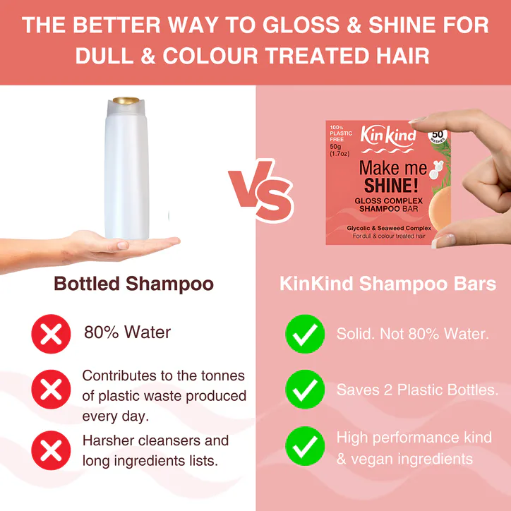 KinKind Make me SHINE! Gloss Complex Shampoo Bar 50g, additional product view 3