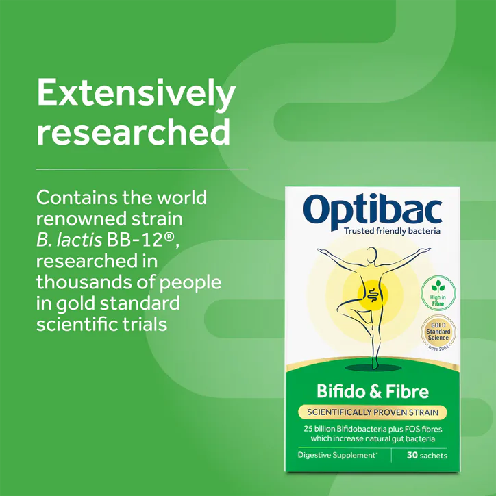 Optibac Bifido & Fibre 30 Sachets, additional product view 3