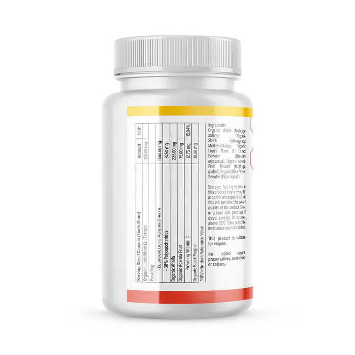 MultiVi Organic Lions Mane Complex Capsules, additional product view 2