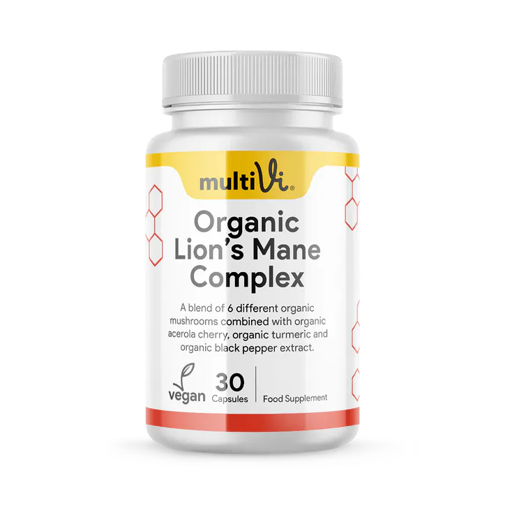 MultiVi Organic Lions Mane Complex Capsules – Vitamins & Supplements > Supplements > Plant Sourced Supplements > Mushrooms & Functional Blends