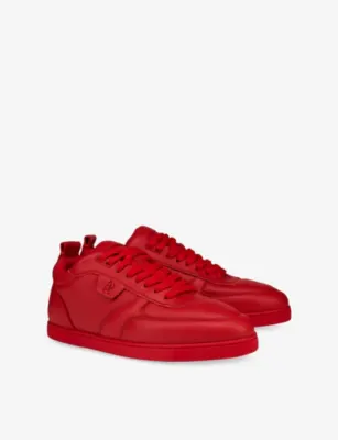 CHRISTIAN LOUBOUTIN SK VI Leather Trainers - EUR 41.5 / 7.5 UK MEN in LOUBI, additional product view 3