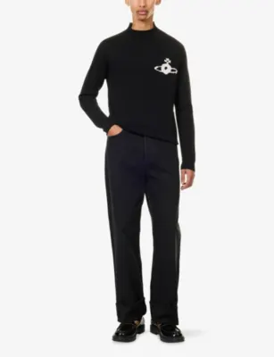 VIVIENNE WESTWOOD Fisherman Orb Wool Jumper detail 2