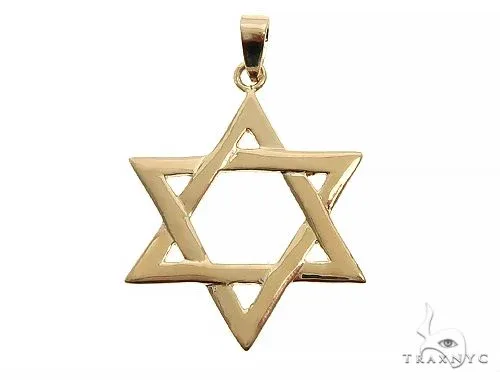 RINA - For Him FACTORY 14K Gold David Star Pendant 65942 in Rose Gold – Pendant