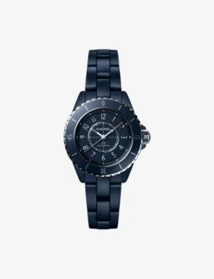 CHANEL J12, Calibre 12.2 Ceramic And Steel Bezel Watch 33mm