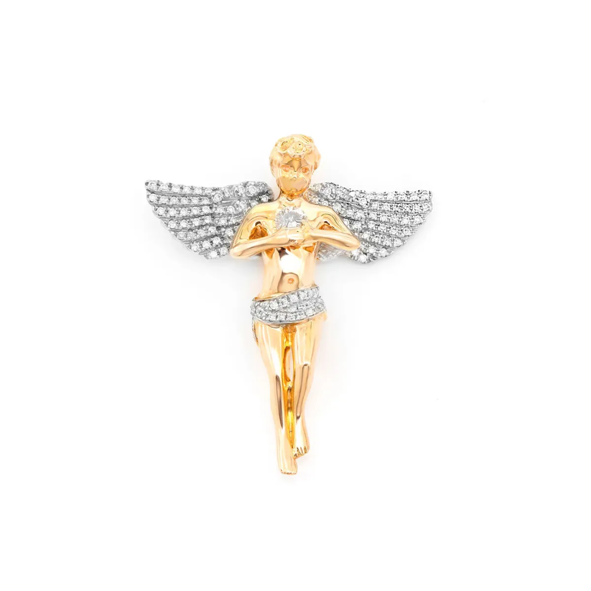 For Him Angel Diamond Pendant in Rose Gold / Lab Grown Diamond – Pendant