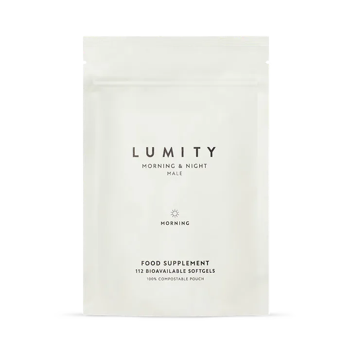 LUMITY Male Morning & Night Supplement Refil Pouches - 28 day 224 softgels, additional product view 2