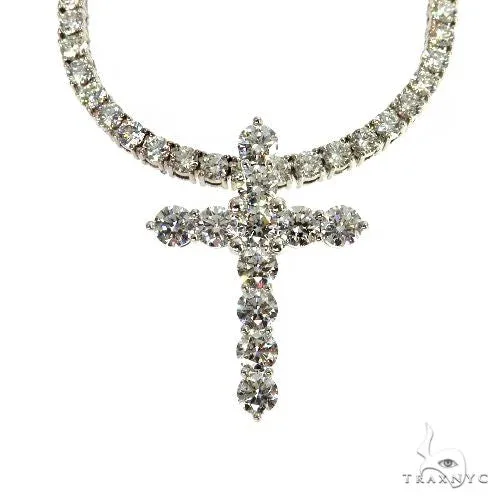AHMED - For Him CVD The Big Ben Diamond Cross Set 67753 in Rose / 18 Inches – Pendant Set