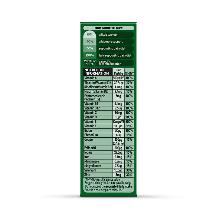 BASSETTS VITAMINS Man Multivitamins & Multiminerals Blackcurrant 30 Pastilles, additional product view 3