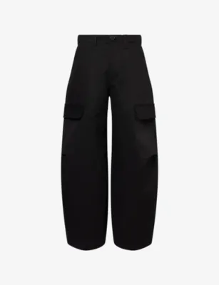 SIMONE ROCHA Pleat Balloon Cotton Cargo Trousers