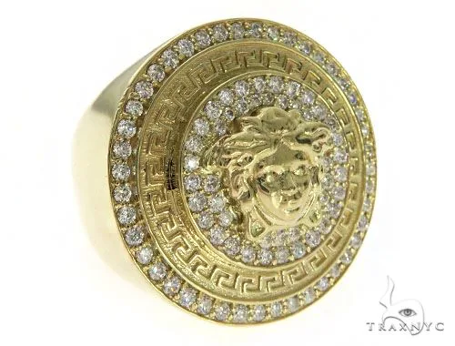 RINA - For Him FACTORY Light Medusa Diamond Ring 61562 in Rose Gold / 9 – Ring