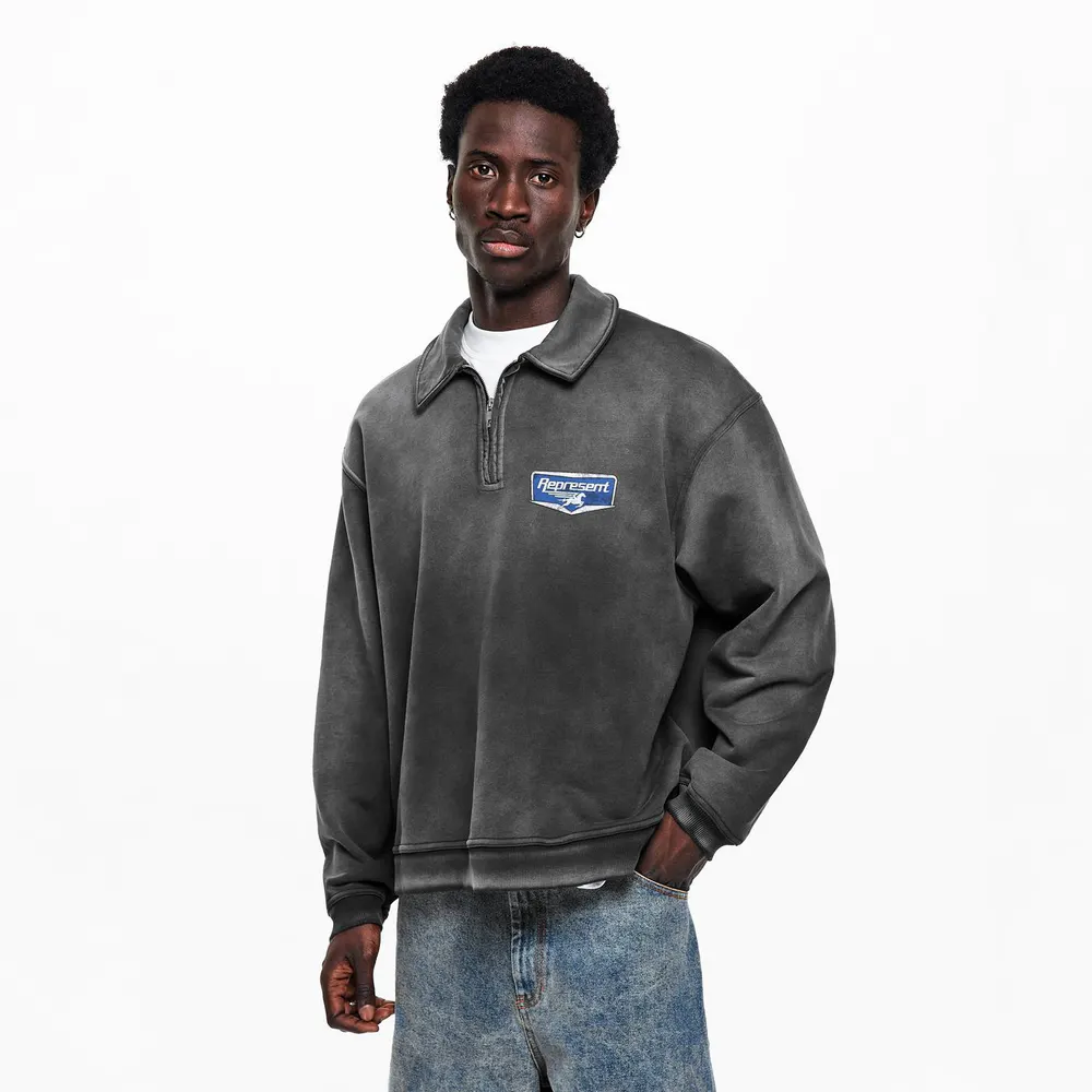 Represent Men's Quarter Zip Fleece detail 3
