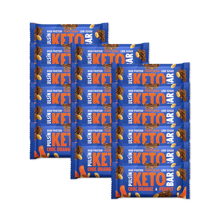 Pulsin Orange Chocolate & Peanut Keto Bar 18 x 50g