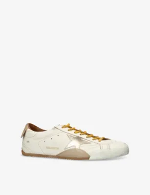 GOLDEN GOOSE True-Star Leather Low-Top Trainers - EUR 45 / 11 UK MEN in WHITE/COMB, additional product view 3
