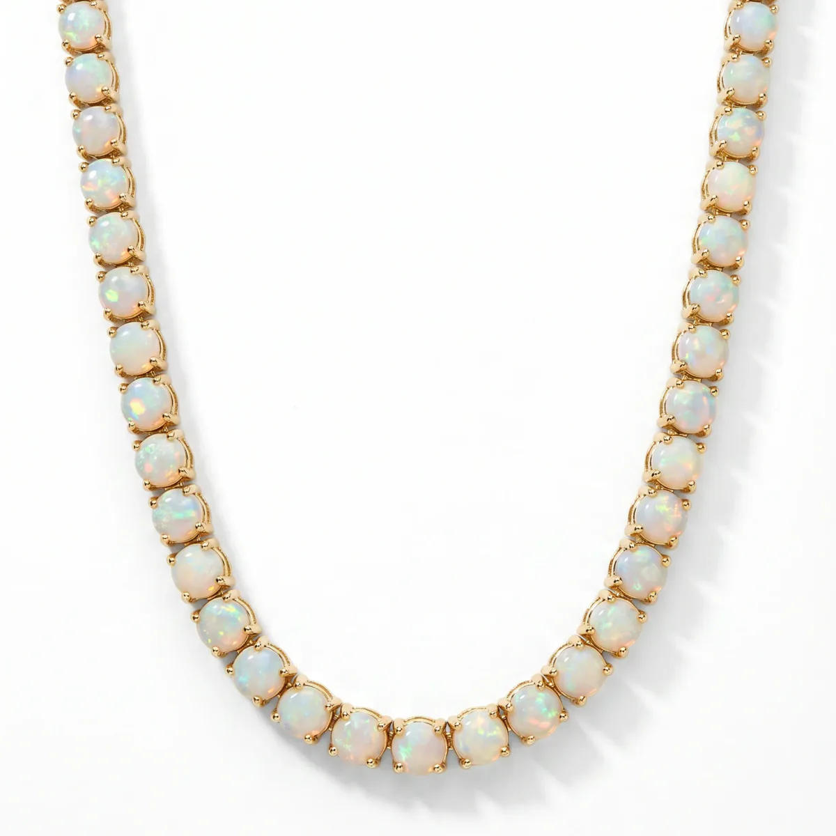 AHMED - MOON JEWELRY Opal Tennis Chain 71266 in Rose Gold – Chain