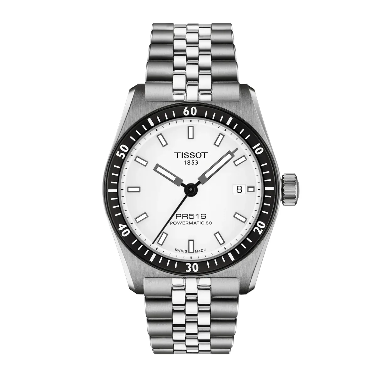 Tissot PR516 38mm Mens Watch White