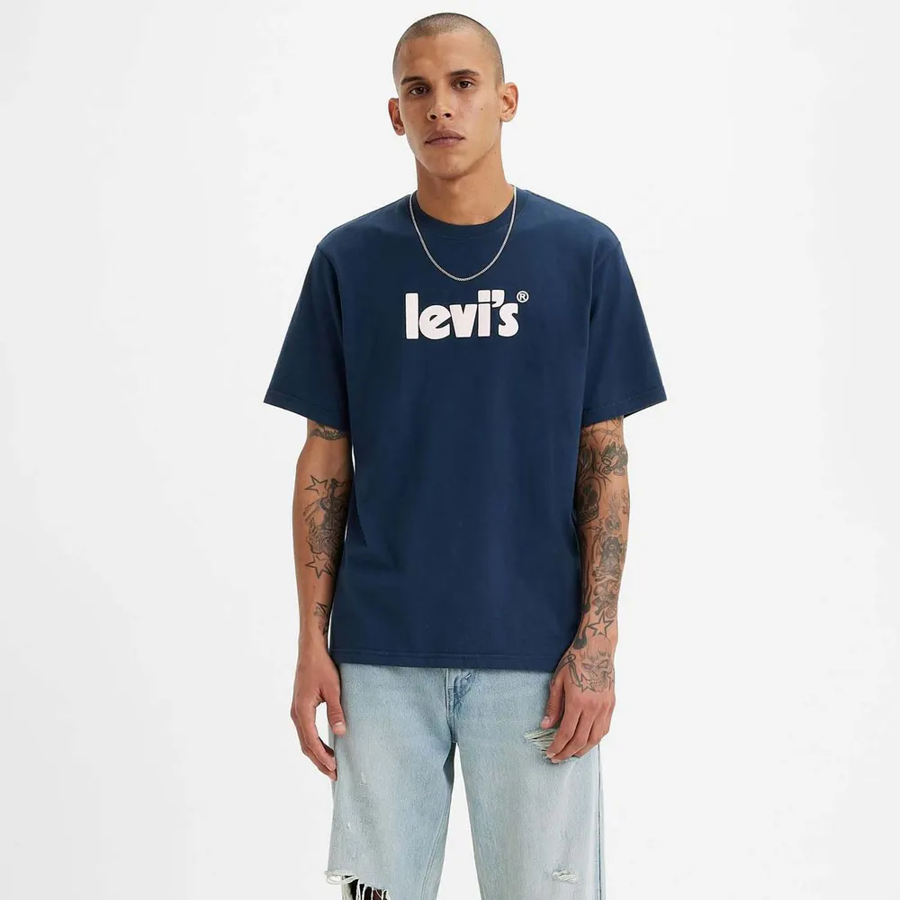 Levis Levis Ss Relaxed Fit Tee Poster Logo T-Shirt Mens