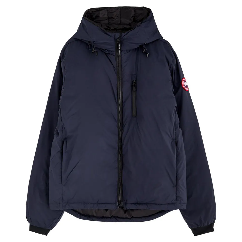 Canada Goose Men's Lodge Down 750-Fill DWR Wind Resistant Hooded Short Puffer Jacket