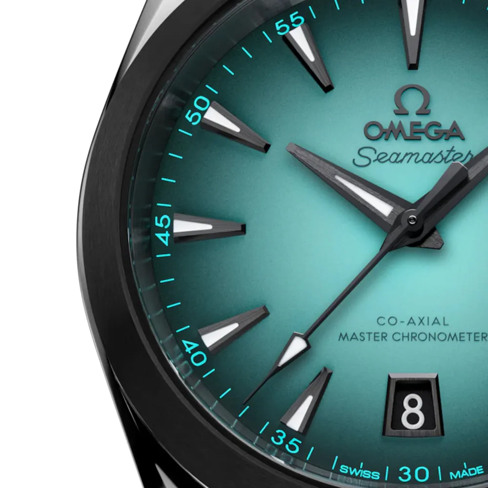 Omega Seamaster Aqua Terra 150M 38mm Mens Watch Turquoise in Turquoise, additional product view 3