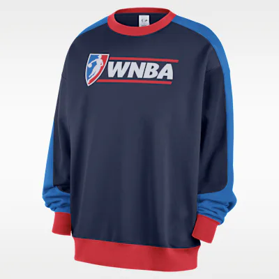 Nike WNBA 30th Fleece Crew - Midnight Navy/Action Red/Light Photo Blue/White