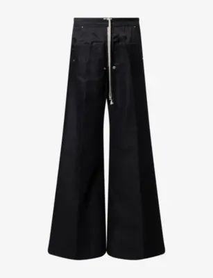 RICK OWENS Bela Wide-Leg Cotton-lend Trousers