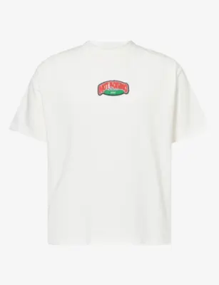 NOT BORING Scan Here Graphic-Print Cotton T-Shirt