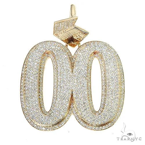 RINA - For Him CUSTOM Custom Made Diamond '00' Pendant 67193 in Rose Gold – Pendant